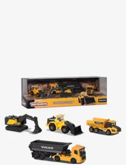 Volvo Anläggningsfordon, 4-Pack - Byggmaskiner|Majorette Outlet