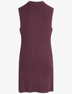 Sirup Copenhagen Marie Long Waistcoat - Stickade västar CATAWBA GRAPE Clearance