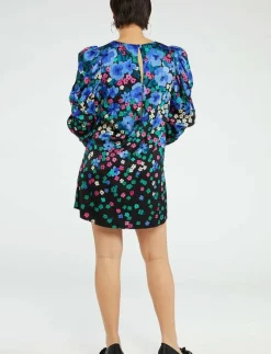 Fabienne Chapot Marloes Dress - Korta klänningar BLACK/FEELING GREEN Online