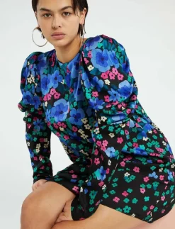 Fabienne Chapot Marloes Dress - Korta klänningar BLACK/FEELING GREEN Online