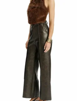 Bardot MARLOWE VEGAN LEATHER PANT - Skinnbyxor DARK CHOCO Hot