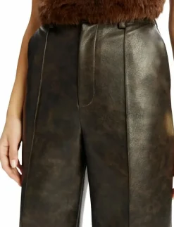 Bardot MARLOWE VEGAN LEATHER PANT - Skinnbyxor DARK CHOCO Hot