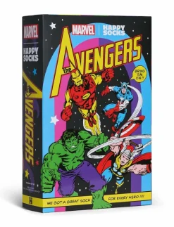 Happy Socks MARVEL™ Avengers 6-Pack Gift Set - Vanliga strumpor BLACK