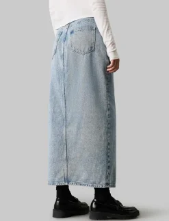 Calvin Klein Jeans MAXI DENIM SKIRT - Maxikjolar DENIM LIGHT Hot