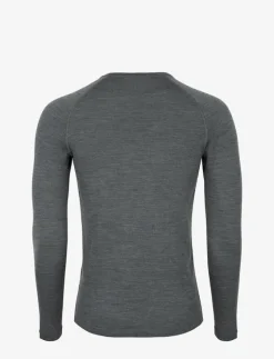 Danish Endurance Men's Merino Long Sleeved Shirt - Underställströja DARK GREY New