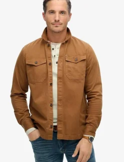 MERCHANT HERRINGBONE OVERSHIRT - Jackor & rockar|Superdry Sale