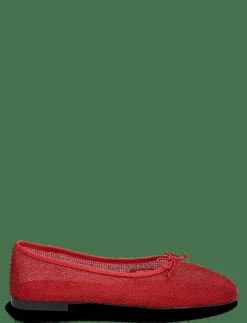 Mango Mesh ballerina flats with bow - Ballerinas RED Hot