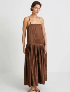 Stylein MILENA DRESS - Midiklänningar BROWN New