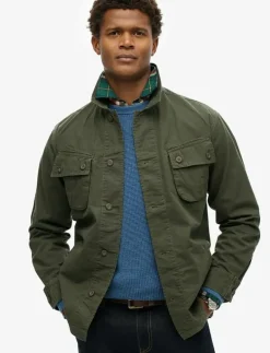 MILITARY OVERSHIRT JACKET - Tunna jackor|Superdry Outlet