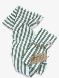 Lovely Linen MISTY GÄSTHANDDUK - Badrumstextilier JEEP GREEN Hot