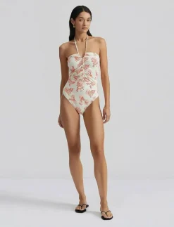 Misty ruched halterneck swimsuit - Baddräkter|Malina Clearance