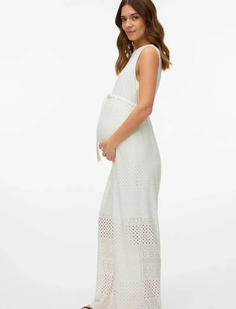 Mamalicious MLANGIA SL JRS JUMPSUIT - Jumpsuits SNOW WHITE Outlet