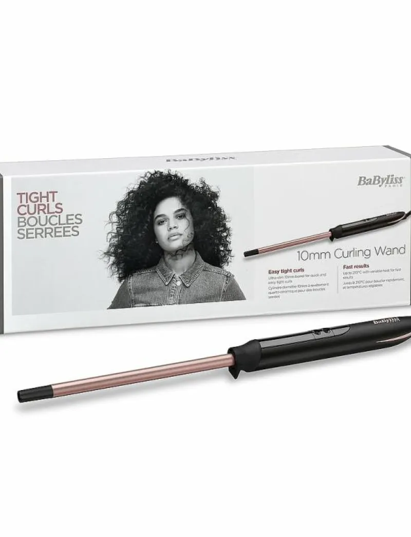 BaByliss 10mm Curling Wand - Stylingverktyg New