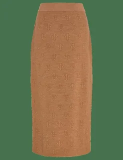 MONOGRAM KNIT SKIRT - Midi kjolar|GANT