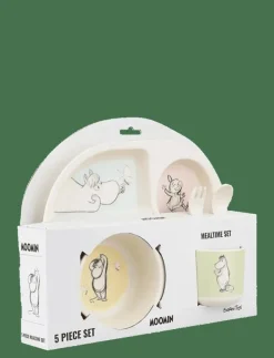 Moomin Mealtime Set with a 4 Room plate - Matdags|Barbo Toys New