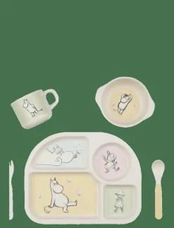 Moomin Mealtime Set with a 4 Room plate - Matdags|Barbo Toys New
