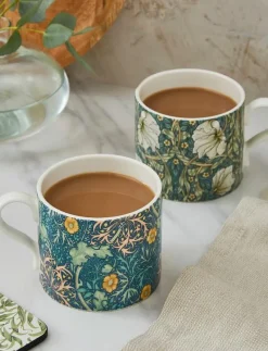 Morris & Co Mug Seaweed & Pimpernel 2-p - Kaffekoppar MULTI