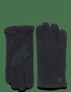 Morris Suede Gloves - Fingervantar BLUE Best