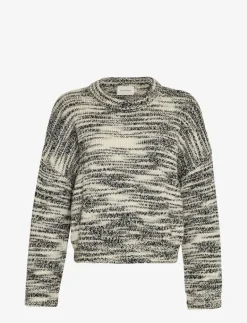 MSCH Copenhagen MSCHAnnasol Pullover - Stickat V ICE/BLACK