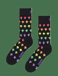 Happy Socks Mushroom Stripe Sock - Sockor BLACK Best