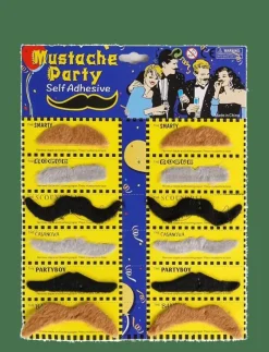 MUSTASCHER KARTA (SVARTA) - Maskeradtillbehör|Joker Online