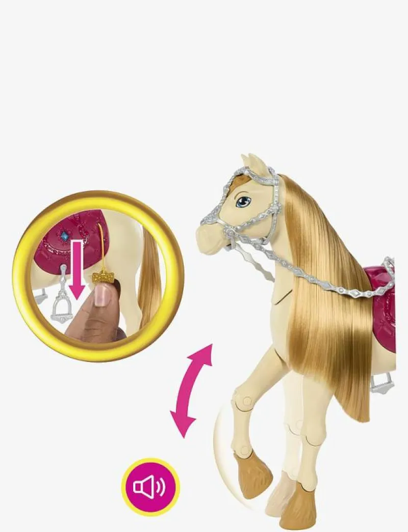 Barbie Mysteries: The Great Horse Chase Interactive Toy Horse with Sounds, Music & Accessories - Interaktivt djur MULTICOLOR Clearance