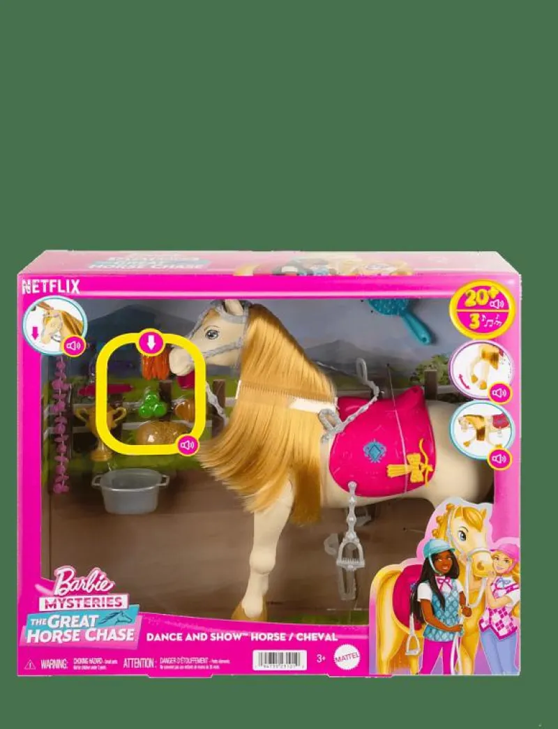 Barbie Mysteries: The Great Horse Chase Interactive Toy Horse with Sounds, Music & Accessories - Interaktivt djur MULTICOLOR Clearance