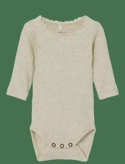 name it NBFKAB LS BODY NOOS - Långärmad body PEYOTE MELANGE