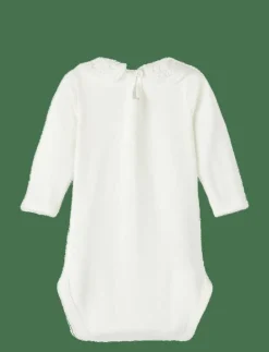 name it NBFTYLLA LS BODY NOOS - Långärmad body WHITE ALYSSUM Clearance