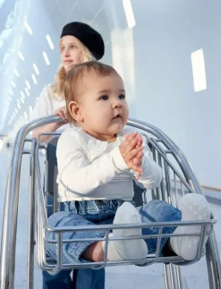 name it NBFTYLLA LS BODY NOOS - Långärmad body WHITE ALYSSUM Clearance