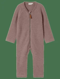 name it NBFWMINO WOOL BRU LS SUIT NOOS - Fleeceoverall ANTLER New