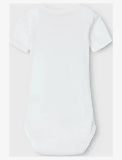 NBNBODY 3P SS SOLID WHITE 4 NOOS - Kortärmad body|name it