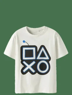 name it NKMSTEVE PLAYSTATION SS NREG TOP BOX BFU - Kortärmade CLOUD DANCER New