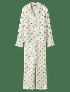 LMTD NLFBOW SATIN PYJAMAS - Set ANTIQUE WHITE Discount