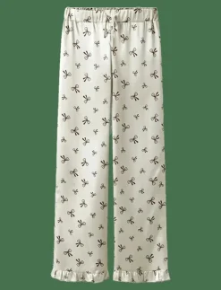 LMTD NLFBOW SATIN PYJAMAS - Set ANTIQUE WHITE Discount