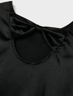 NLFSATIN LS BOW DRESS - Långärmade vardagsklänningar|LMTD Sale