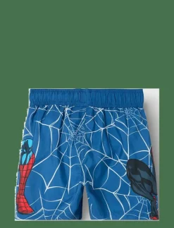 NMMMAVE SPIDER LONG SWIMSHORTS MAR - Badbyxa|name it Hot