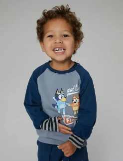 NMMSILAS BLUEY NREG SWEAT BRU SKY - Sweatshirts|name it New