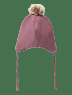 name it NMNMALL JERSEY HAT W. FLEECE3 FO - Babymössor GRAPE SHAKE Clearance