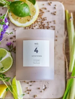 Bloomingville NO.4-Lemon Verbena Scent Candle - Blockljus NATURAL Discount