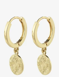 Pilgrim NOMAD coin huggie hoop earrings - Hoops GOLD PLATED