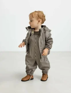 MarMar Copenhagen Oddy Set - Regnställ BROWN STRIPE New