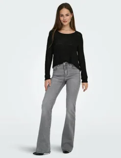 ONLY ONLGEENA XO L/S PULLOVER KNT NOOS - Tröjor BLACK Clearance