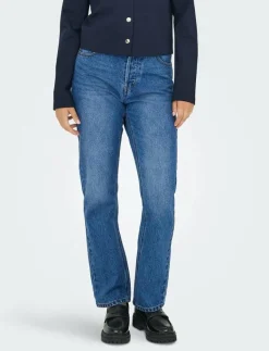 ONLY ONLHAZEL HW STRAIGHT DNM GUA - Straight jeans MEDIUM BLUE DENIM Online