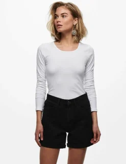 ONLY ONLLIVE LOVE L/S ONECK TOP NOOS JRS - Långärmade toppar WHITE Online