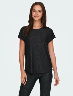 Only Play ONPAUB-SNAKE LIFE ON SS BAT LOOSE TEE - T-Shirts BLACK Discount