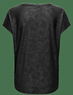 Only Play ONPAUB-SNAKE LIFE ON SS BAT LOOSE TEE - T-Shirts BLACK Discount