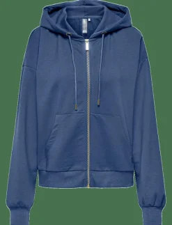 Only Play ONPFEY HOOD FZ LS REG BRUSH SWT - Huvtröjor COASTAL FJORD Best