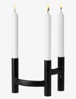 Stelton Ora trearmad ljusstake - Dekoration BLACK Sale