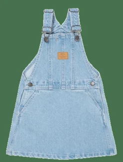 Copenhagen Colors ORGANIC DENIM SPENCER DRESS W HEART - Ärmlösa vardagsklänningar SUPER LT BLUE INDIGO WASHED